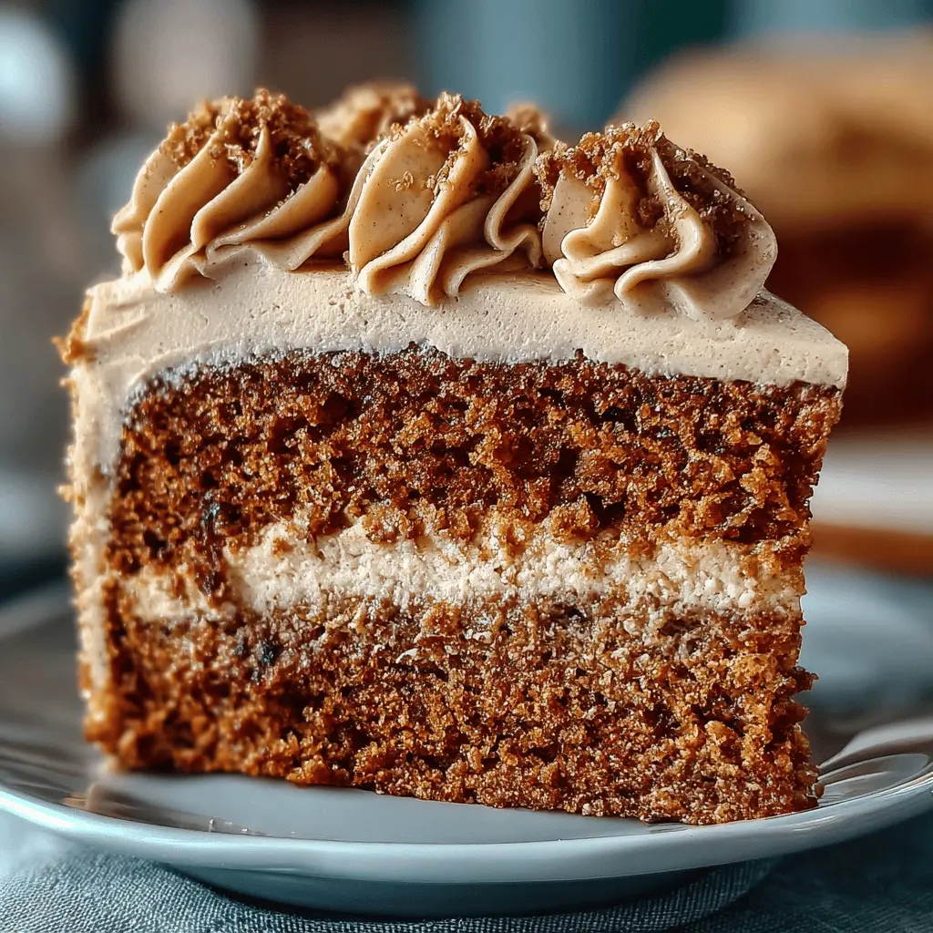 Gingerbread Cake with Cinnamon Molasses Frosting