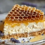 Lemon Lavender Cheesecake with Honeycomb