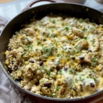 Salsa Verde Chicken & Rice Skillet
