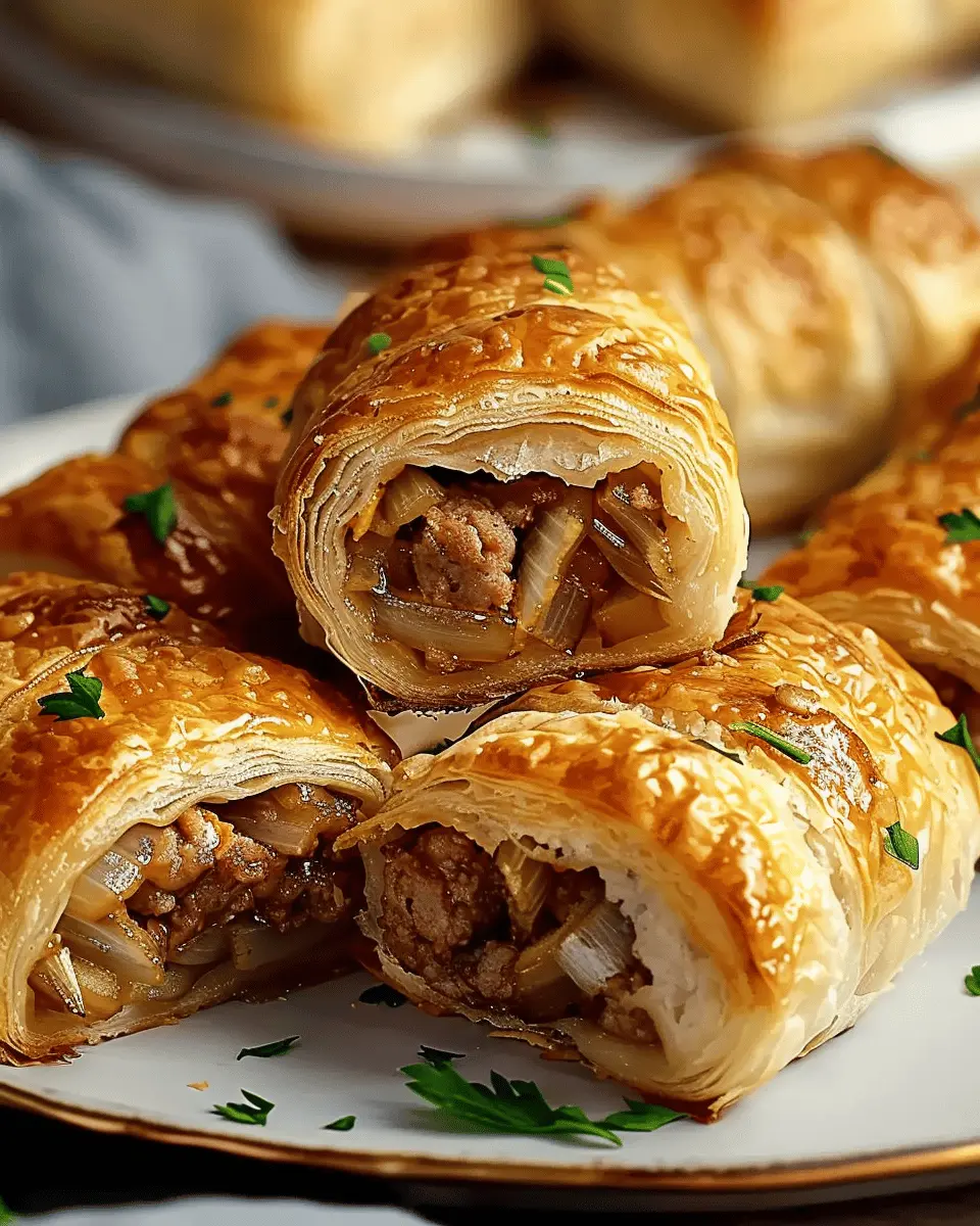 Savory French Onion Sausage Rolls: A Juicy Twist for Home Chefs