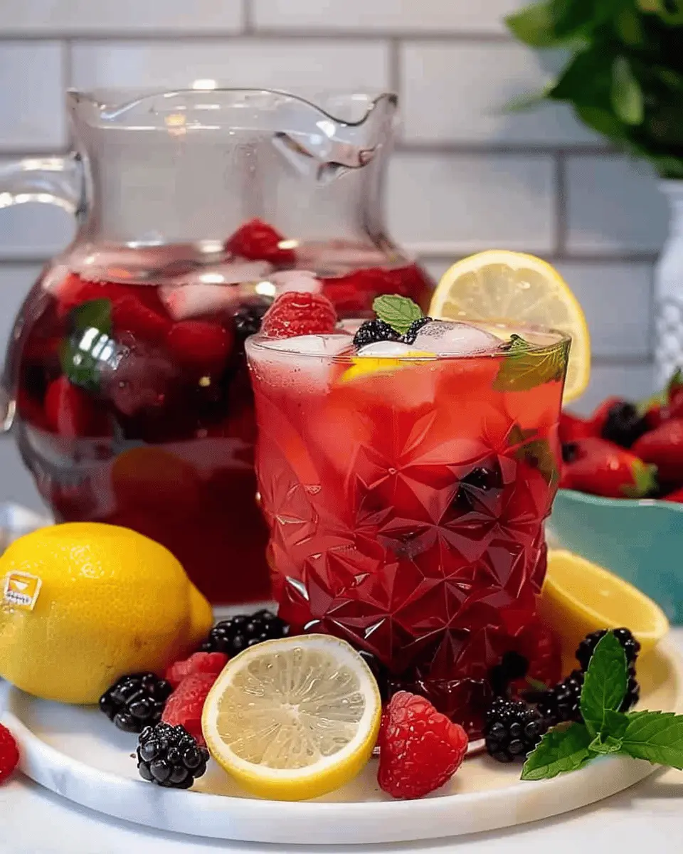Triple Berry Lemonade: Refreshing and Easy Summer Drink Recipe