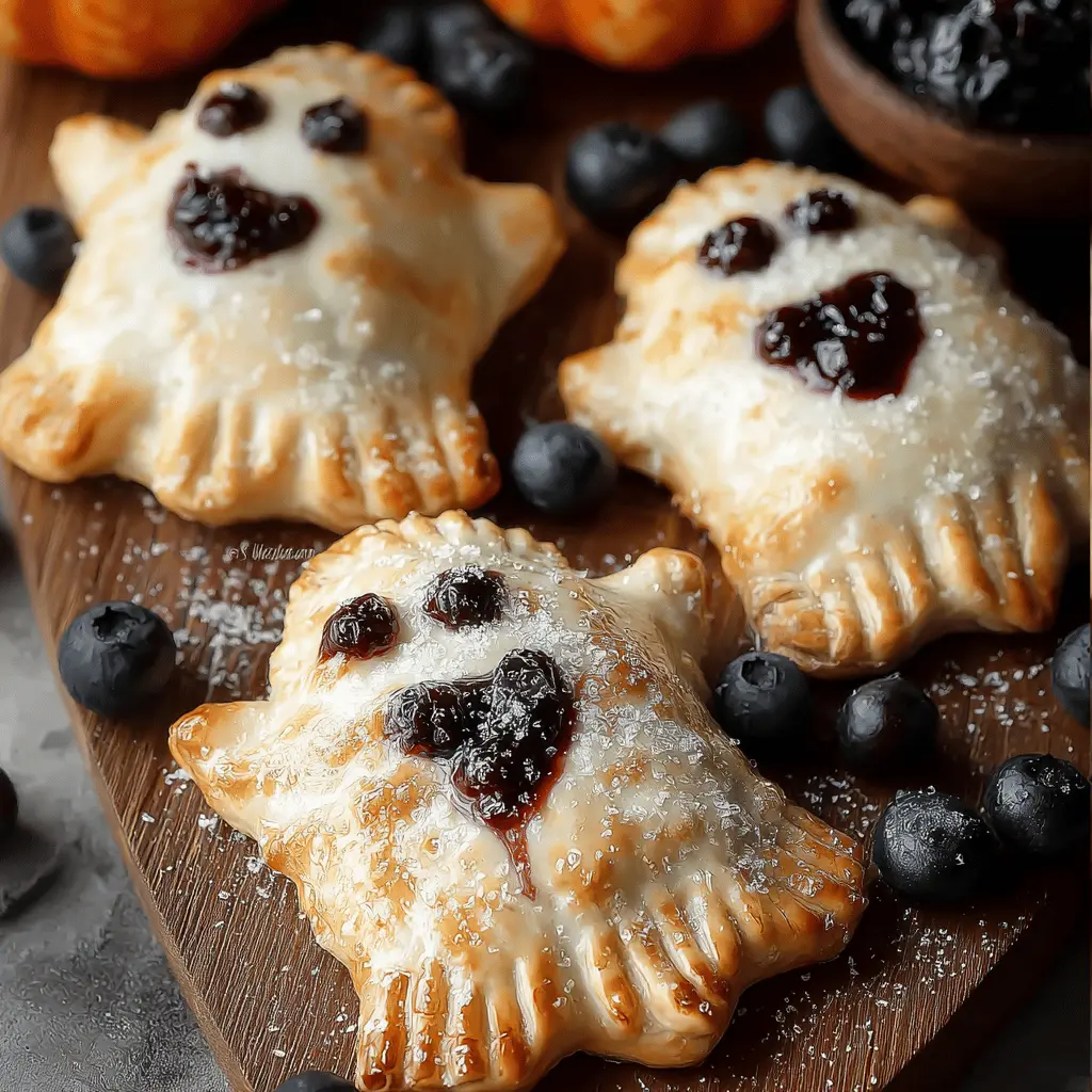 Vegan Blueberry Ghost Hand Pies: Deliciously Spooky Homemade Treats