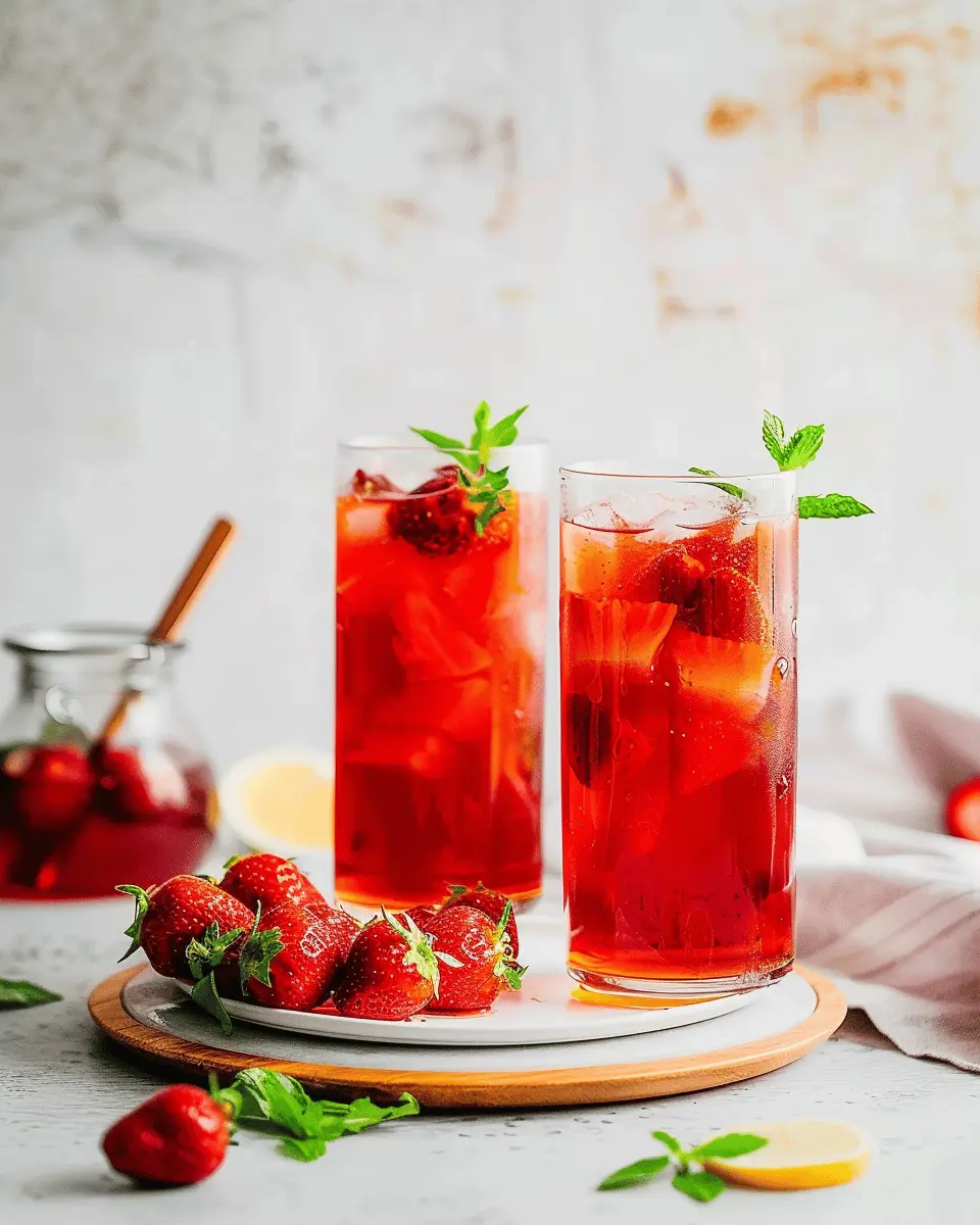 Southern Strawberry Iced Tea Recipe: Refreshing and Easy to Make