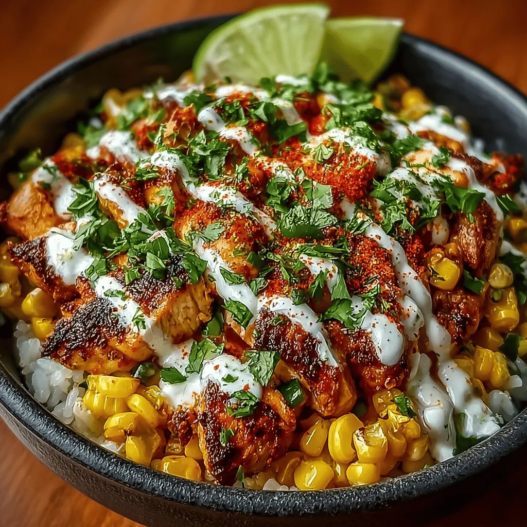 Street Corn Chicken Bowl: A Fresh & Flavorful Dinner Delight