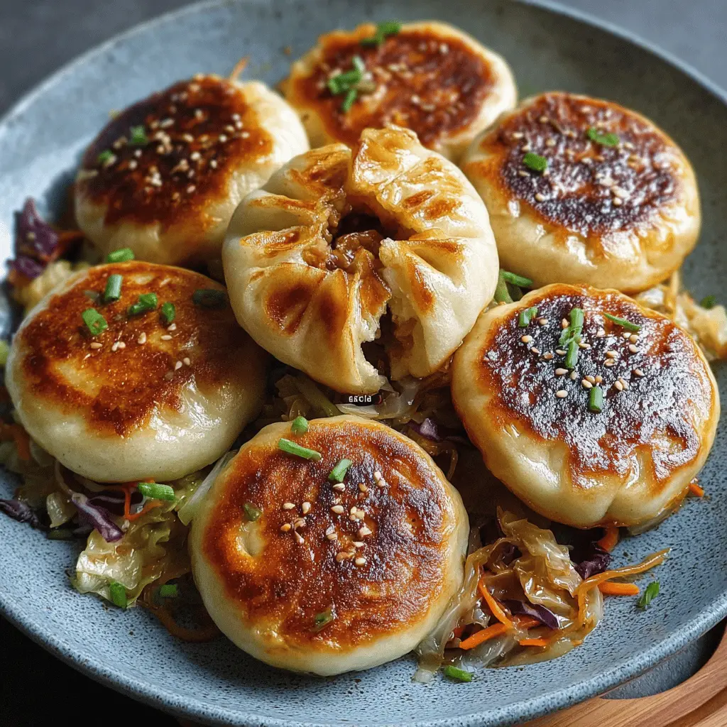 Pan-Fried Cabbage and Noodle Buns: Easy Comfort Food Delight