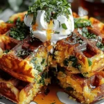 heddar Jalapeño Cornbread Waffles