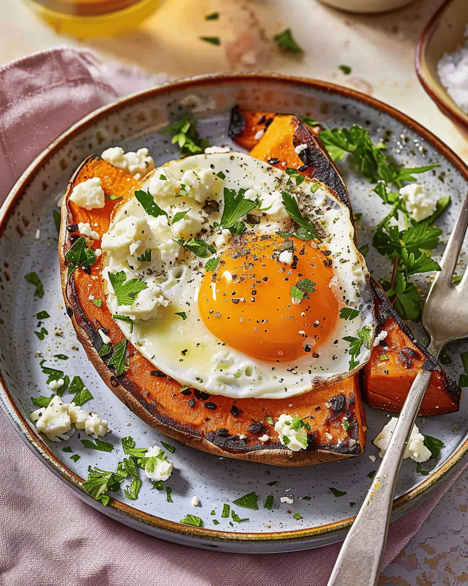 Sweet Potato Breakfast with Eggs: A Healthy Start with Turkey Bacon