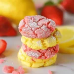 Cake Mix Strawberry Lemonade Cookies