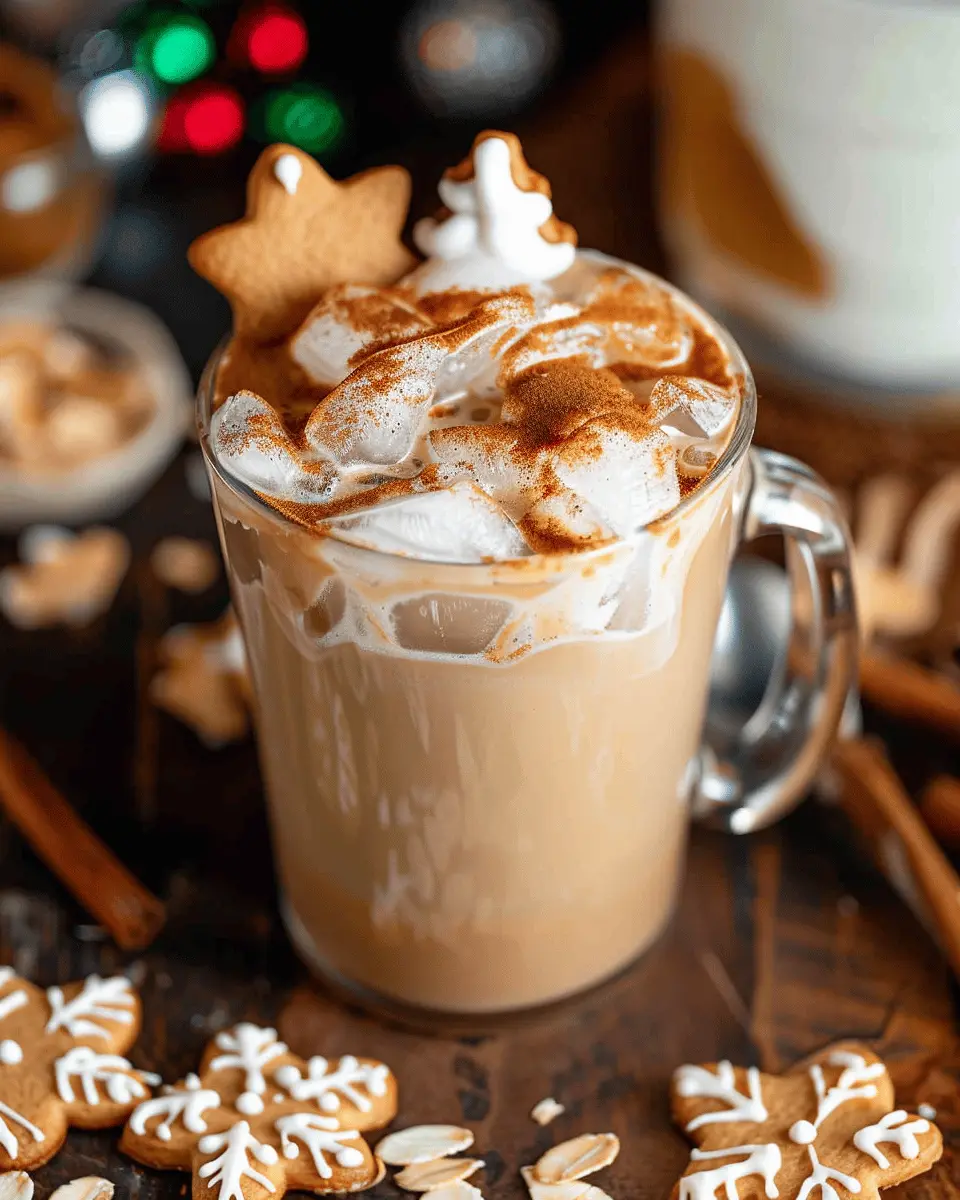 Iced Gingerbread Oatmilk Chai Latte: A Cozy Indulgence for All