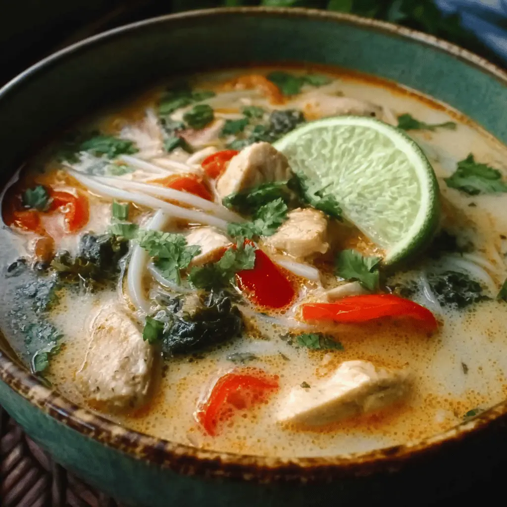 Quick and Flavorful Easy Thai Chicken Soup with a Healthy Twist