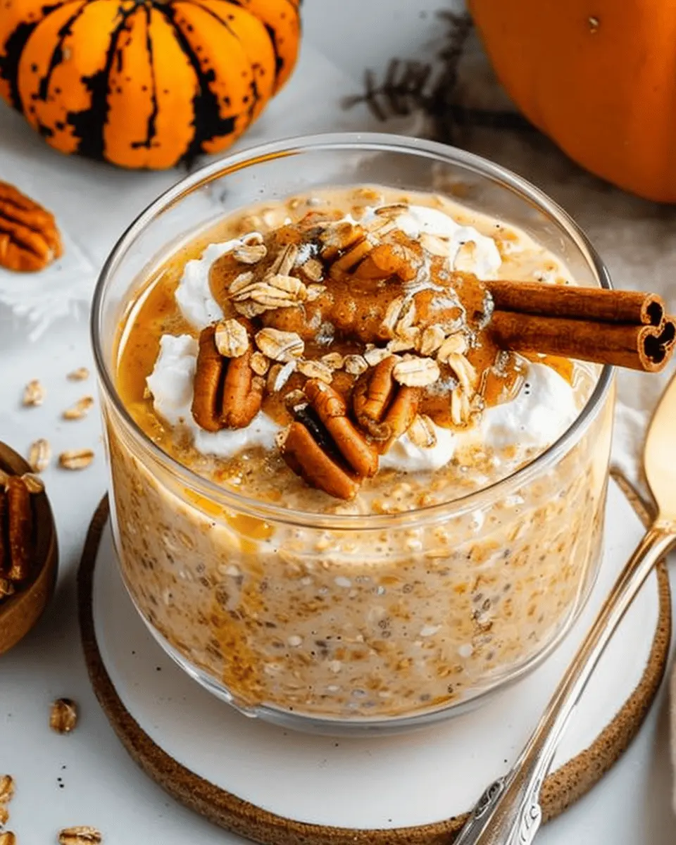 Pumpkin Pie Overnight Oats with Chia: Easy Fall Breakfast Delight
