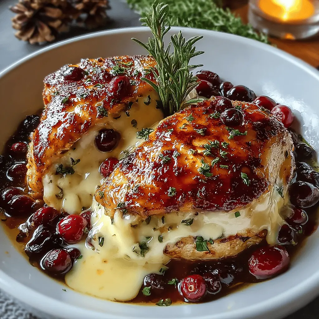 Impressive Cranberry Brie Stuffed Chicken for a Delicious Dinner
