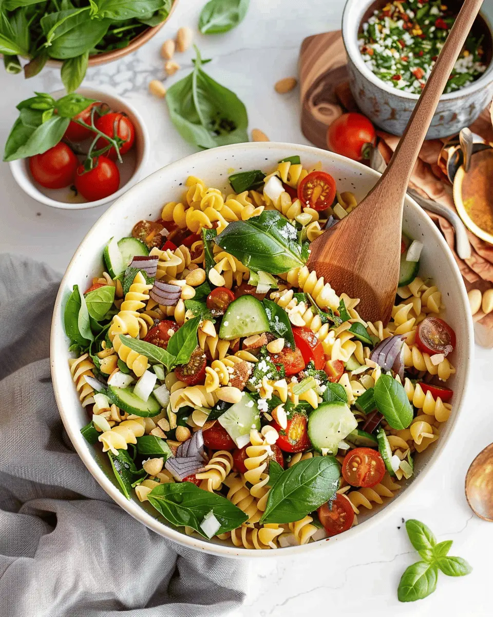 Easy Pasta Salad: A Fresh Twist with Turkey Bacon and Chicken Ham