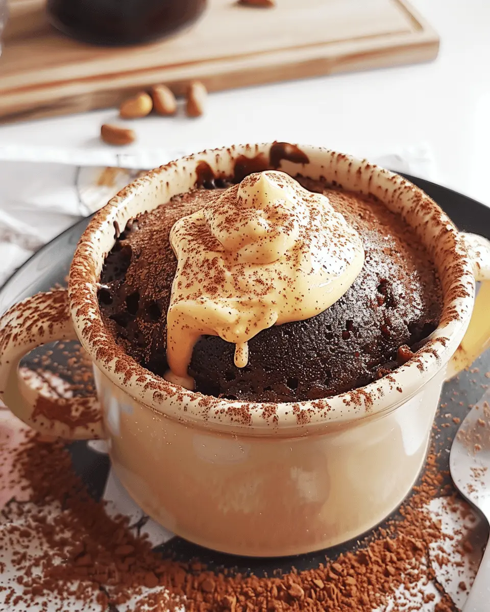 Chocolate Peanut Butter Fondant Mug Cake: The Best Quick Treat