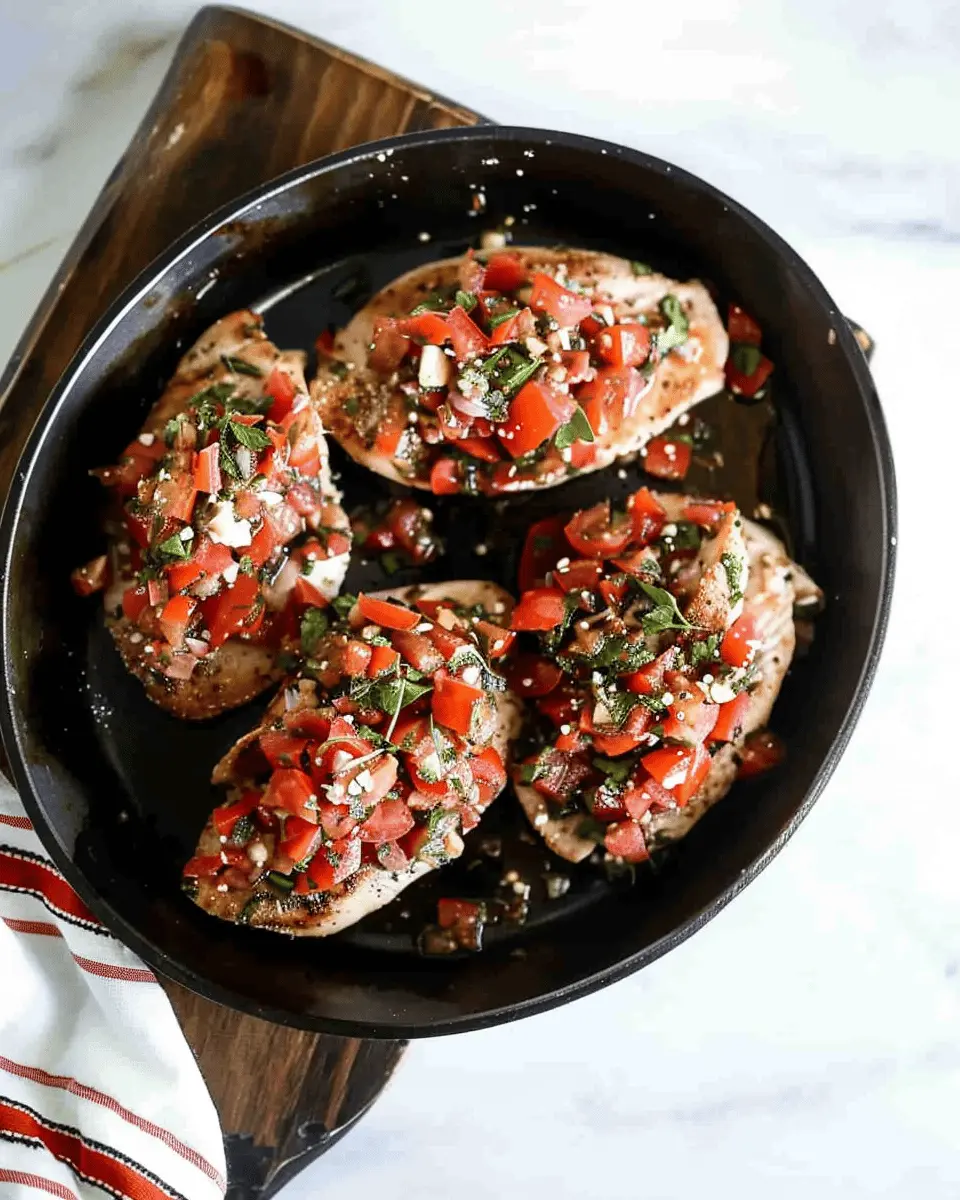 Bruschetta Chicken: Easy and Flavorful Dinner for Any Night