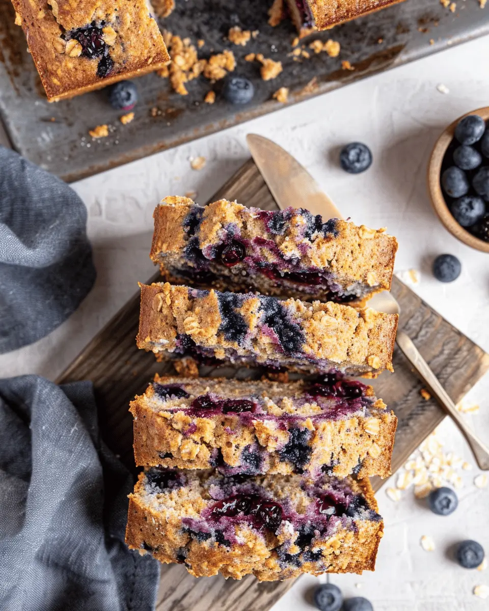 Blueberry Oatmeal Cottage Cheese Bread: Easy and Nutritious Delight