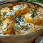 Potatoes in Rosemary Cream Sauce