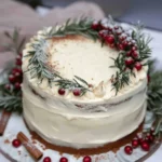 Spice Cake with Eggnog Buttercream