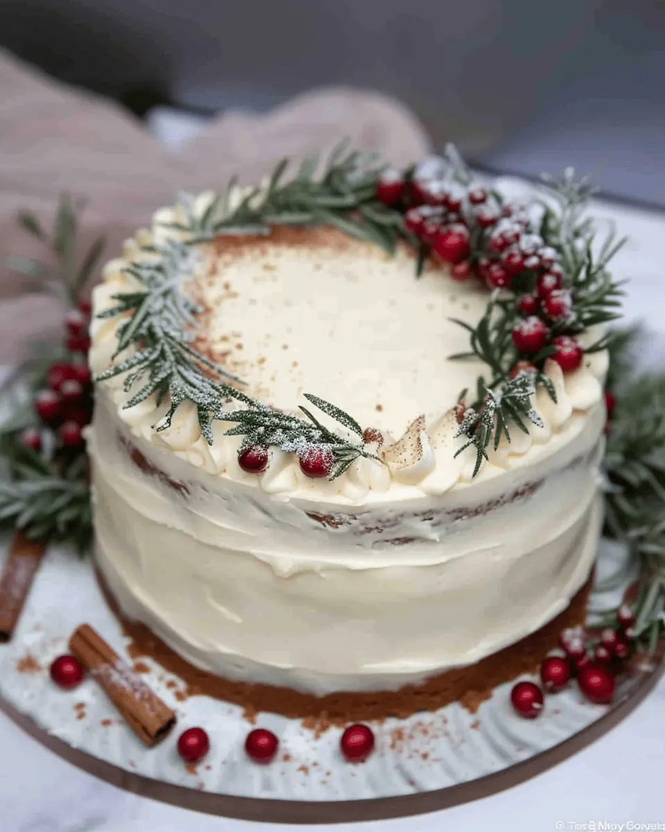 Spice Cake with Eggnog Buttercream: The Best Festive Delight