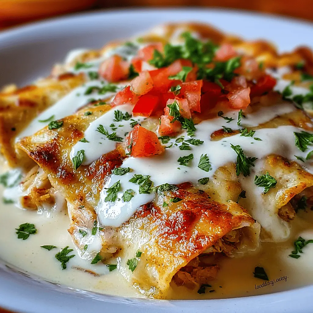 Chicken Enchiladas with Sour Cream White Sauce: Easy Comfort Food