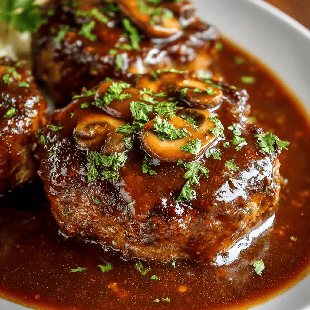 Salisbury Steak: Juicy Homemade Recipe with Turkey Bacon Twist