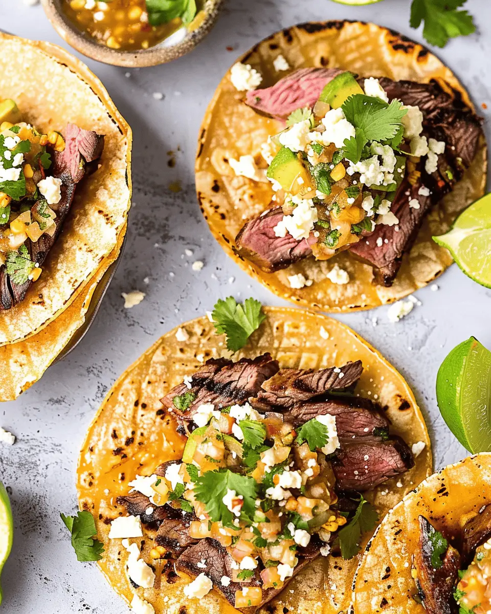 Grilled Skirt Steak and Elote Tacos: A Juicy Homemade Delight