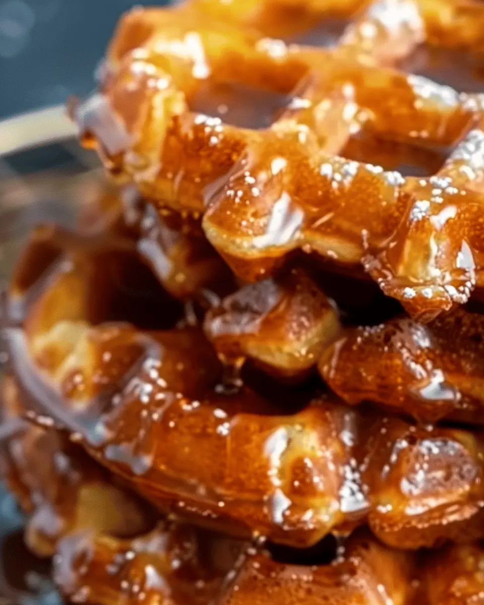 Apple Fritter Waffle Donuts