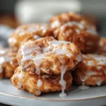 Baked Apple Fritters with Glaze Recipe