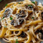 Caramelized Leek and Mushroom Gruyere Pasta