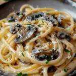 Caramelized Leek and Mushroom Gruyere Pasta