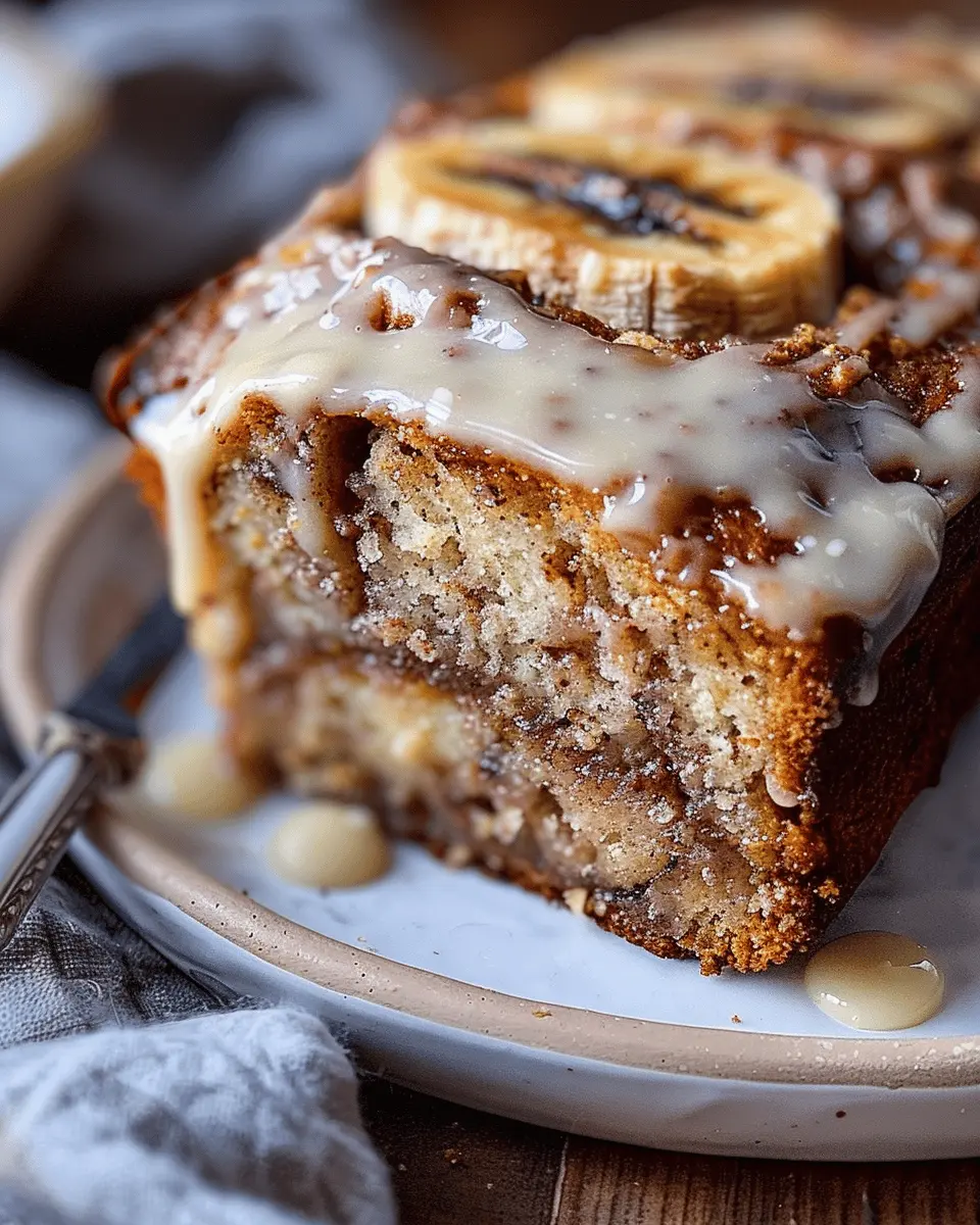 Cinnamon Roll Banana Bread
