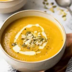 Creamy keto butternut squash soup recipe
