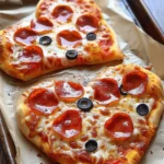 Heart-Shaped Pizza