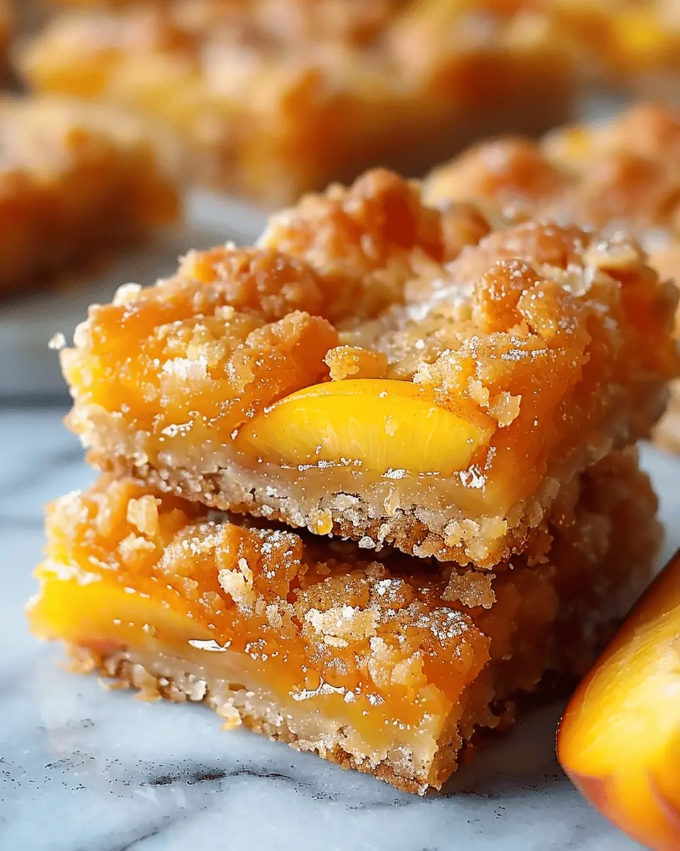 Heavenly Summer Peach Bars