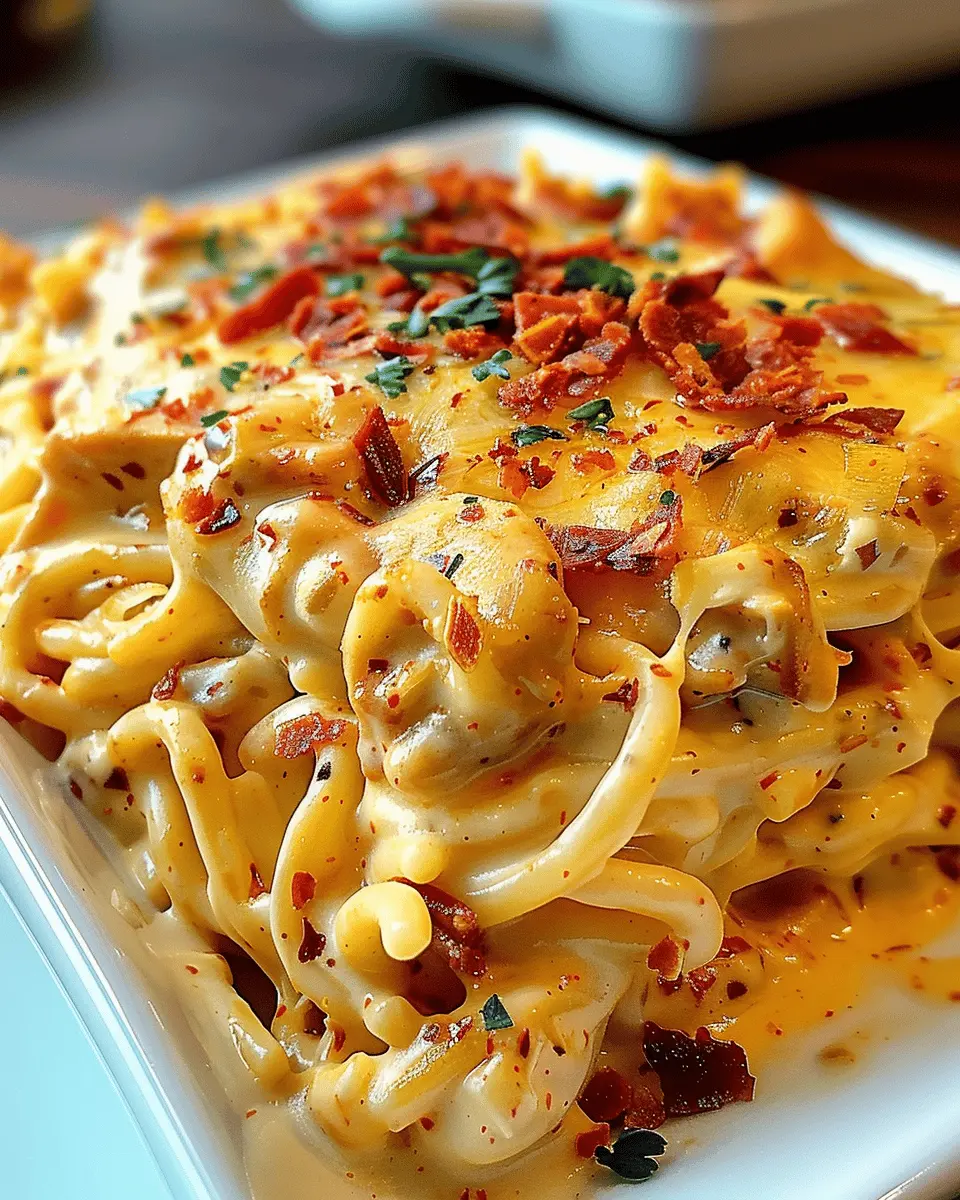 Irresistible Spicy Southern Cheesy Chicken Spaghetti Casserole Recipe for Comforting Nights