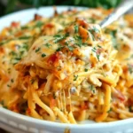 Irresistible Spicy Southern Cheesy Chicken Spaghetti Casserole
