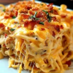 Irresistible Spicy Southern Cheesy Chicken Spaghetti Casserole
