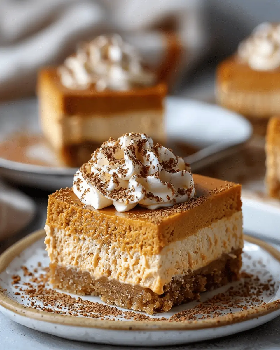 No Bake Pumpkin Cheesecake Bars