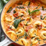 One-Pot Creamy Tomato Tortellini Soup