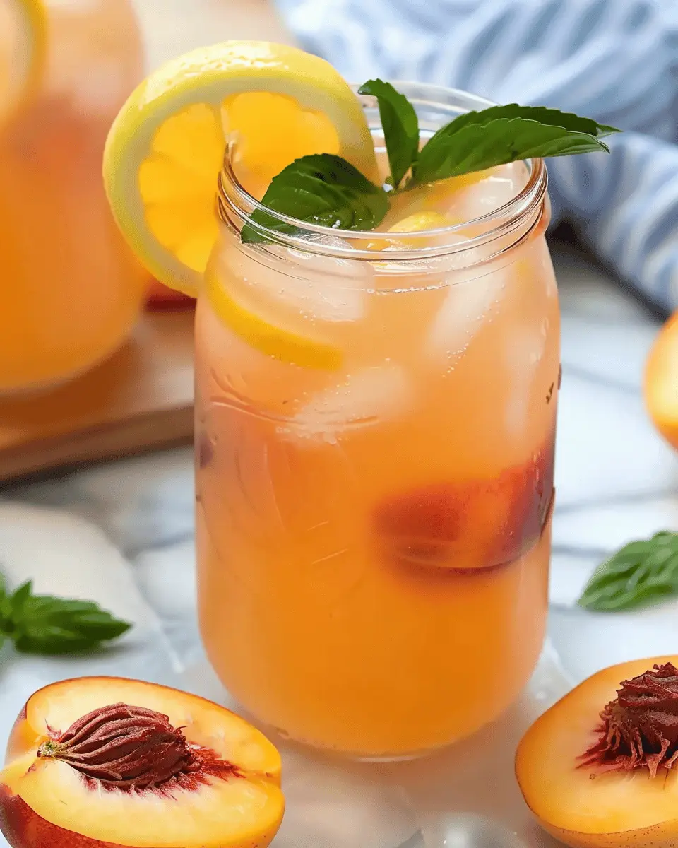 Peach Lemonade Recipe: Refreshingly Easy Summer Sip for All