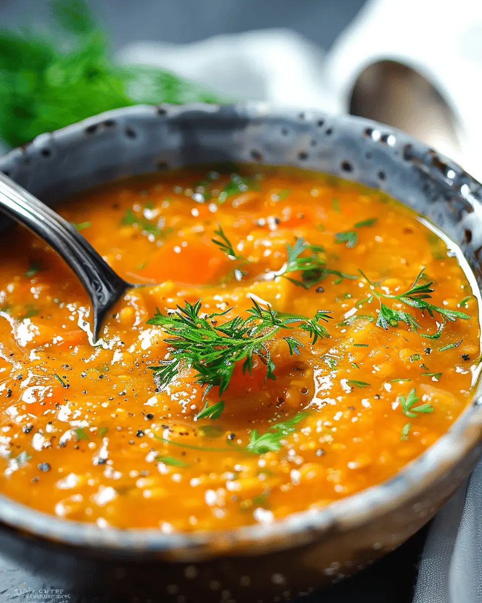 Red Lentil Soup: The Best Comforting Bowl You Can Make at Home