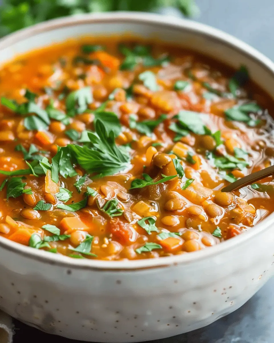 Vegan Instant Pot Lentil Soup Recipe for a Cozy Night In