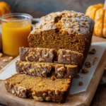 Pumpkin Bread with Fresh Florida Orange Juice