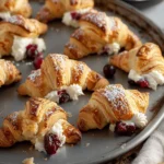 Cranberry Cream Cheese Crescent Bites
