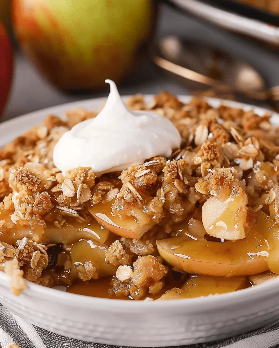 Apple Crisp Recipe With Oats: A Cozy, Indulgent Treat