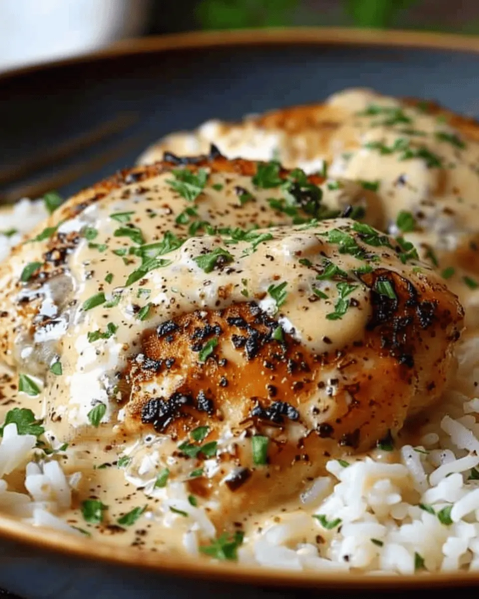 Creamy Smothered Chicken and Rice: Indulgent Comfort Food Delight
