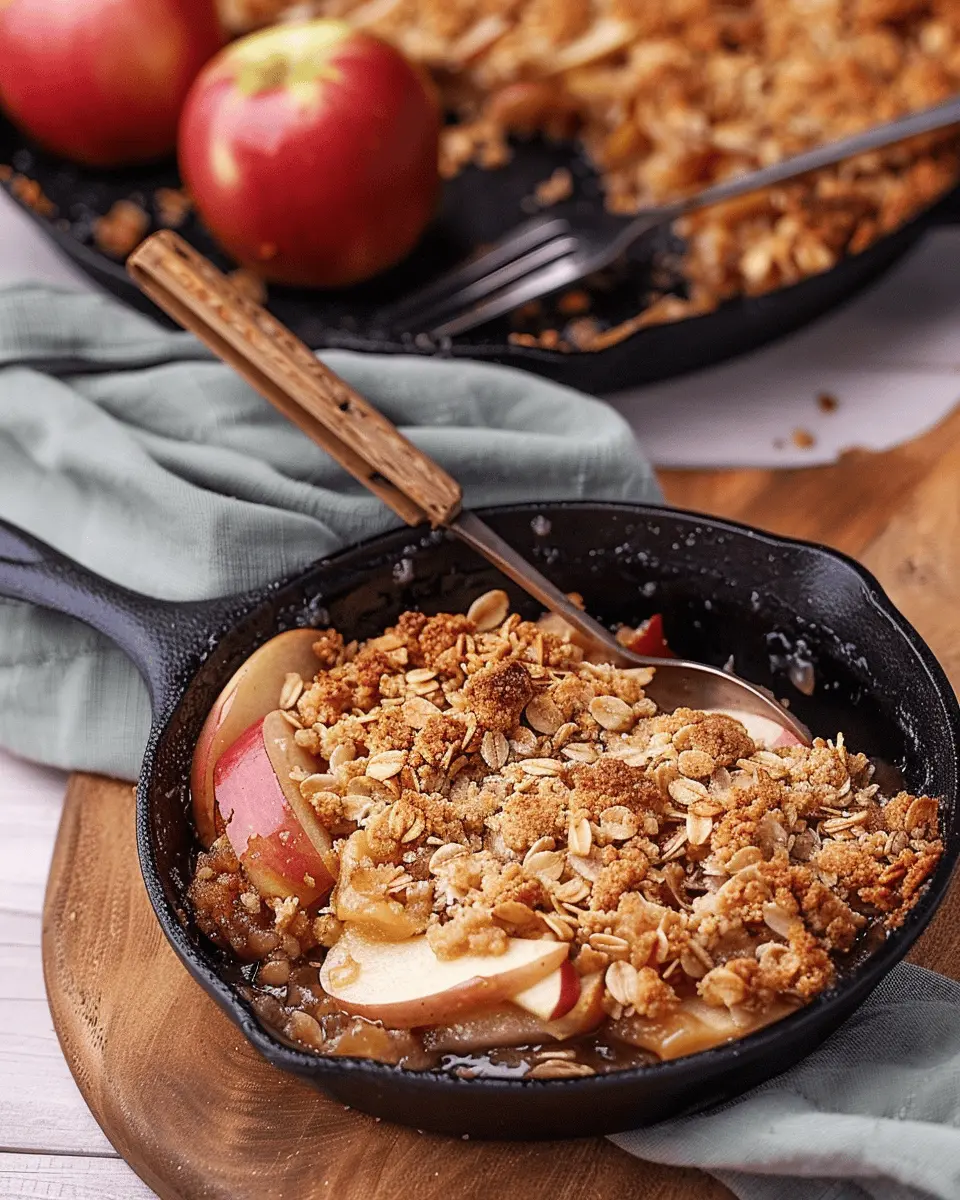 Cast Iron Apple Crisp: The Best Quick and Easy Fall Dessert