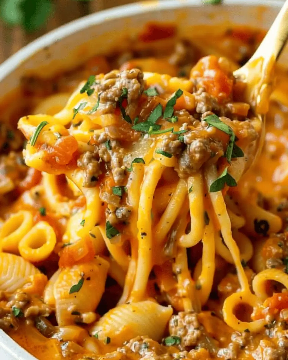 Taco Pasta Delights: Easy Recipe with Turkey Bacon and Beef