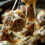 Cheesy French Onion Meatballs