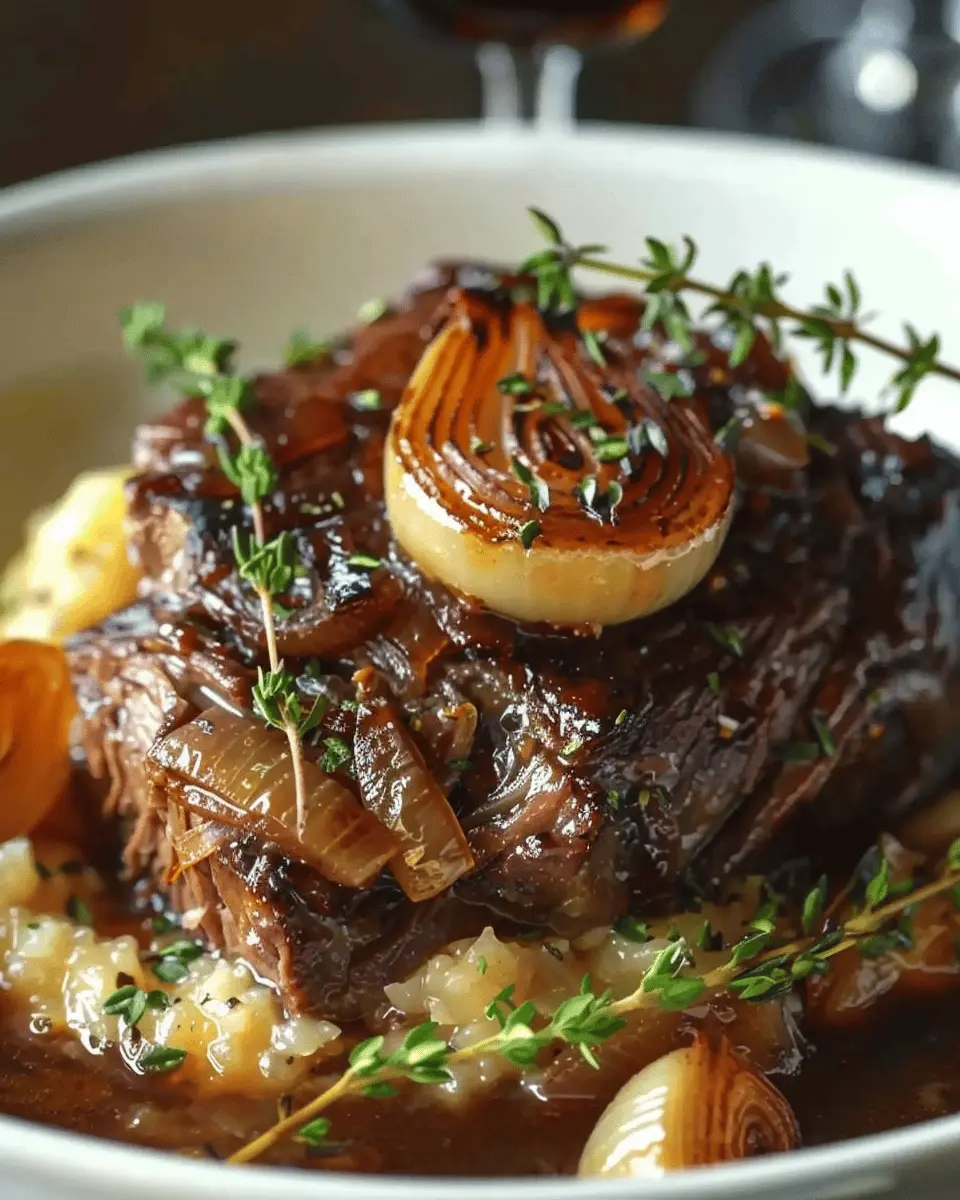 Savory French Onion Pot Roast Recipe